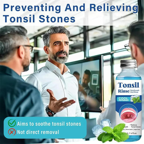 ZLSJJCLMZ Tonsil Stone Remover, Tonsil Stone Mouthwash to Help Soothe Tonsils, Oral Rinse Liquid for Eliminating Bad