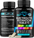 Electrolytes - Salt Pills with Magnesium, Potassium Chloride, Sodium, Vitamins D & B6, Kelp Powder - Vegan & Keto