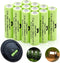 Ni-MH AA Rechargeable Batteries, 12 Pack 1300mAh Pre-Charged for Garden Landscaping Outdoor Solar Lights