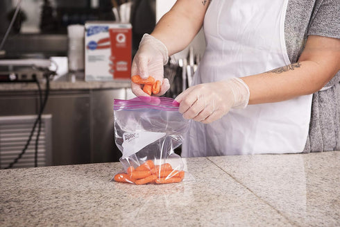SC Johnson Professional Ziploc Storage Bags, Food Organization & Storage, Double Zipper, Quart, 500 Count