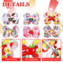 Whaline 6Pcs Back to School Bow Hair Clips, Colorful Grosgrain Hair Bow Barrettes for Kindergarten