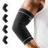 Elbow Compression Sleeve 2 Pack, High Elastic Brace for Tendonitis and Tennis Elbow, Pain Relief for Women & Men, Black