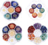 CrystalTears 7 Chakra Crystal Stones Natural Reiki Healing Crystals with Engraved Chakra Symbol