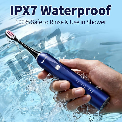 InovoCare 5 IPX7 30-Day 6 Sonic Electric Toothbrush for Adults, Modes (Whitening/Clean/Sensitive/Polish/Massage)