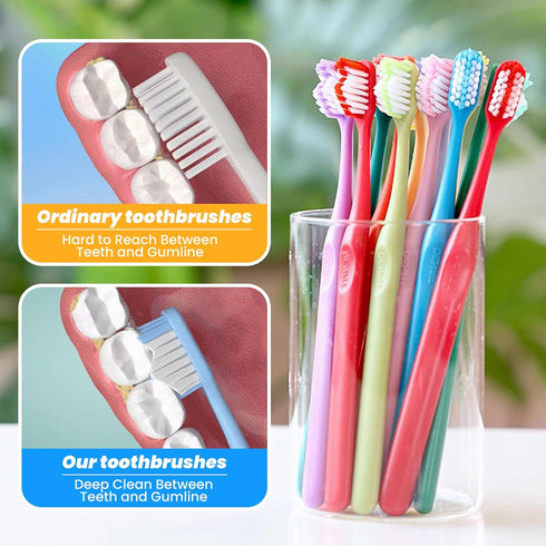 Pack (24 Extra Soft Toothbrush with Cover Sensitive Teeth Soft Toothbrush for Kids & Adults for Sensitive Teeth