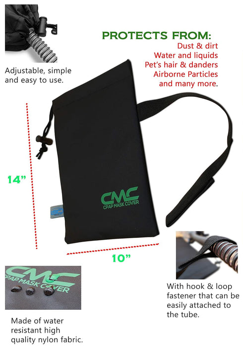 CPAP Mask Cover, Protective Storage Bag with Strap, Keeps Mask Clean & Dust Free for Travel & Home