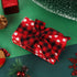 3 Rolls Buffalo Plaid Burlap Wired Ribbon, 2.4 Inches for Big Bow Wreath Decoration
