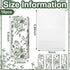 Zonon 8 50 Pcs Car Tissues Holder Sage Green Floral Round Box with Facial Tissue Bulk Flower Car Tissues Cylinder