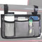 Wheelchair Side Bag with Cup Holder, Waterproof Armrest Storage Pouch for Most Wheelchairs, Walkers, Rollators (Gray)
