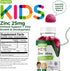 Zinc for Kids Gummies 25mg - Immune Support for Kids & Teens, Vegan, Gluten Free, Chewable Berry Flavor