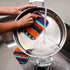 Reusable Dish Scrubber Sponge Set, Non-Scratch Scouring Pads & Cloths Made of Natural Organic Cotton Fibers (8)