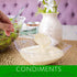 PLASTICPRO Disposable Square Serving Bowls, Clear or White, Pack of 4, 16 Ounce