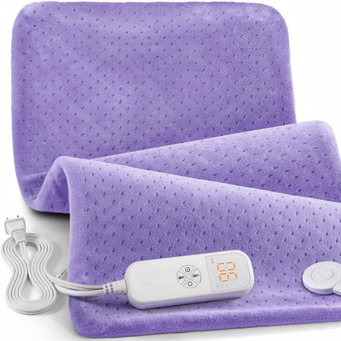 Heating Pad for Back Pain Relief, 33"x17" Electric Heating Pad for Shoulder, Neck, Cramp, Menstrual Pain, 6 Heat