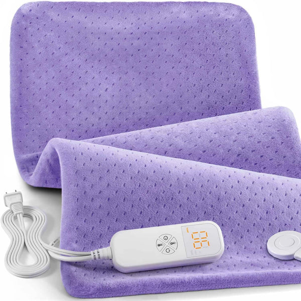 Heating Pad for Back Pain Relief, 33"x17" Electric Heating Pad for Shoulder, Neck, Cramp, Menstrual Pain, 6 Heat