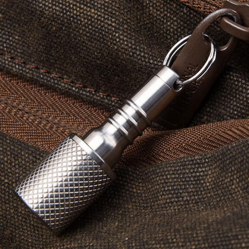 Keychain Pill Holder, Titanium Pill Case Small Organizer, Waterproof Pill Box, EDC Pill Container Metal Tube for