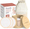 Reusable Cotton Rounds for Face - 20 Pack Soft Makeup Remover Pads with Washable Laundry Bag & Bamboo Holder, All Skin