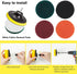 22 Pcs Drill Brush Attachments Set: Power Scrubber Brush Kit with Long Attachment, Sponge, Wire Brush & Scrub Pads