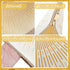 10 Pcs Sunshine Ray Makeup Bag - Boho Cosmetic Pouch with Zipper for Your Purse, Cute Travel Accessory