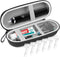 Electric Toothbrush Travel Case, Hard Storage Case, 6 Toothbrush Cover Caps, Fits Oral-B/Philips Sonicare