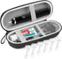 Electric Toothbrush Travel Case, Hard Storage Case, 6 Toothbrush Cover Caps, Fits Oral-B/Philips Sonicare