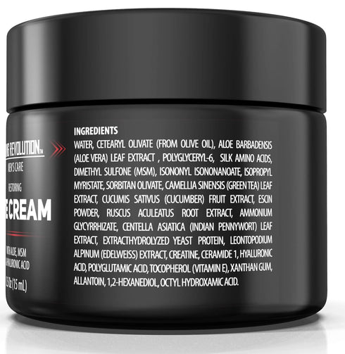 Viking Revolution Men's Eye Cream, Natural Anti-Aging Treatment, Reduces Dark Circles & Puffiness, 6ml
