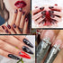 SILPECWEE 30pcs 3 Style Cross Nail Charms - 3D Silver Nail Jewels for Nail Art Decoration