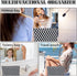 Checkered Makeup Bag for Women, Large Capacity Black Travel Cosmetic Bag Set, Cute Y2K Aesthetic Makeup Organizer
