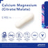 Pure Encapsulations Calcium Magnesium (Citrate/Malate) Supplement for Bone and Cardiovascular Health* - 180 Capsules
