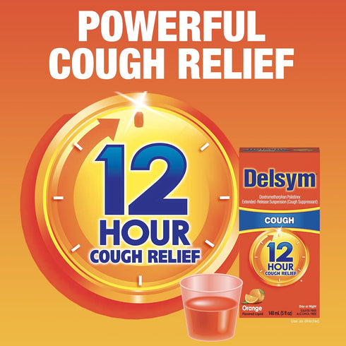 Delsym 12 Hour Cough, 5 oz. and Nighttime Fast Relief, 6oz Combo Pack