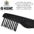 Kent Hair Brush Cleaning Tool, Rake for Removing Hair and Dandruff from Brushes, Combs & Grooming Tools