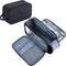 ZEEMO Extra Large Toiletry Bag for Men, Water-resistant Dopp Kit with Double Side Full Open Design for Travel, Black