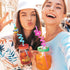 Summer 24 Pack Reusable Drinking Straws for Pool Party Decorations, Beach Fruit Party Favors, Hawaiian Themed Goodie