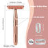 Rose Gold Safety Razor for Women and Men, Single Blade Metal Razors with 10 Double Edge Blades, Open Comb Razor