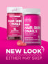 PINK Hair Skin Nails Gummies - 60 Count, Plus Collagen & Biotin, Strawberry Flavor