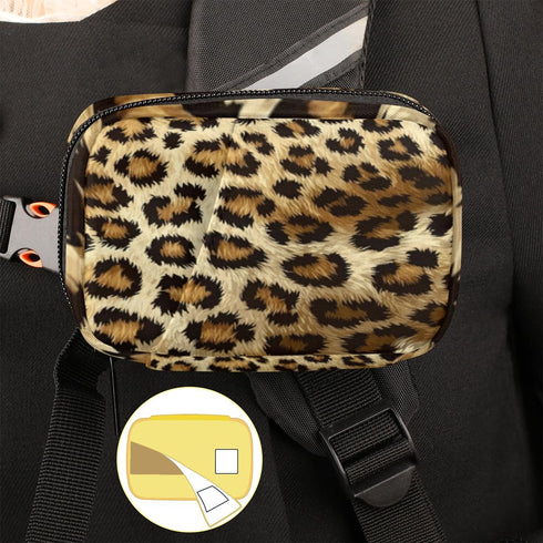 Skonsati 7 Leopard Cheetah Weekly Pill Organizer Pill Caes Bag Day Medicine Container Case with Removable Pill Box