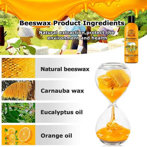 CARGEN Beeswax Furniture Wood Polish - Natural Wood Polish and Conditioner, 300ML, Christmas Gifts