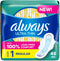 Always Ultra Thin Pads with Wings, Size 1, Regular, 46 Count