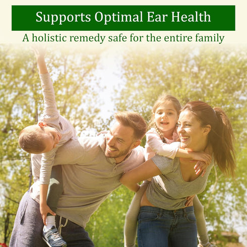 Organic Ear Oil for Ear Infection - Natural Eardrops for Pain, Swimmer's Ear & Wax Removal (0.5 Oz)