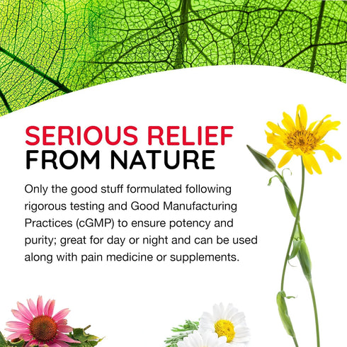 MediNatura T-Relief Extra Strength Gel, Arnica +12 Natural Relieving Actives for Back Pain, 3 oz.
