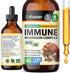 MAUWE HERBS Immune Support Mushroom Supplement 6-in-1 - Organic Liquid Extract Tincture, 4 Fl.Oz.