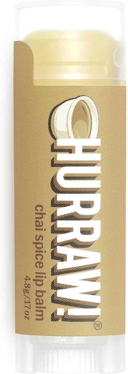 Hurraw! Chai Spice Lip Balm: Organic, Certified Vegan, Cruelty-Free, Gluten-Free, Non-GMO, 100% Natural Ingredients
