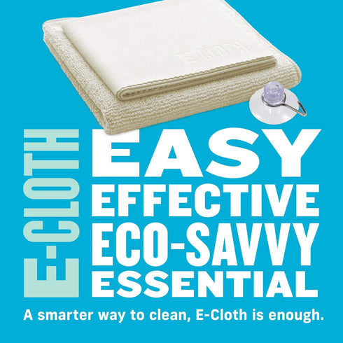 Set 1 Pack E-Cloth Microfiber Cloth Shower Cleaning Kit - Reusable Microfiber Cleaning Cloths, Glass Cleaner