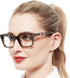 OCCI CHIARI Large Reading Glasses Women 1.0 Square Reader Oversized Frame with Multiple Strength Options