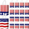 Locmeo 24 Pcs 4th of July Patriotic Party Favor Bags with Handles Reusable