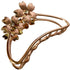 TANG SONG 4PCS Double Flower Shaped Metal Hair Claw Clips - Hair Catch Barrette Jaw Clamp for Women