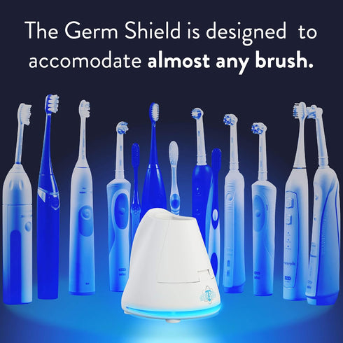 TAO Clean Germ Shield UV Toothbrush Sanitizer – Universal Cleaning Station for Manual and Electric Toothbrushes