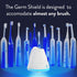 TAO Clean Germ Shield UV Toothbrush Sanitizer – Universal Cleaning Station for Manual and Electric Toothbrushes