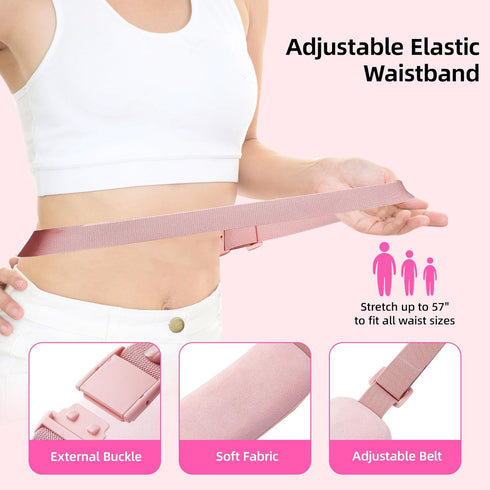Portable Electric Heating Pad for Period Cramps, 30 to 60 Minutes Timer, 6 Heat Levels, Menstrual Heating Pad Pink