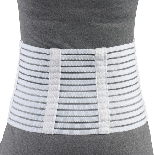 OTC Lumbosacral Support, 7-inch Lower Back, Lightweight Compression, Medium, White