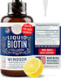 Liquid Biotin for Hair Growth, 10,000mcg Collagen 5,000mcg, Extra Strength Liquid Drops for Women, 2oz